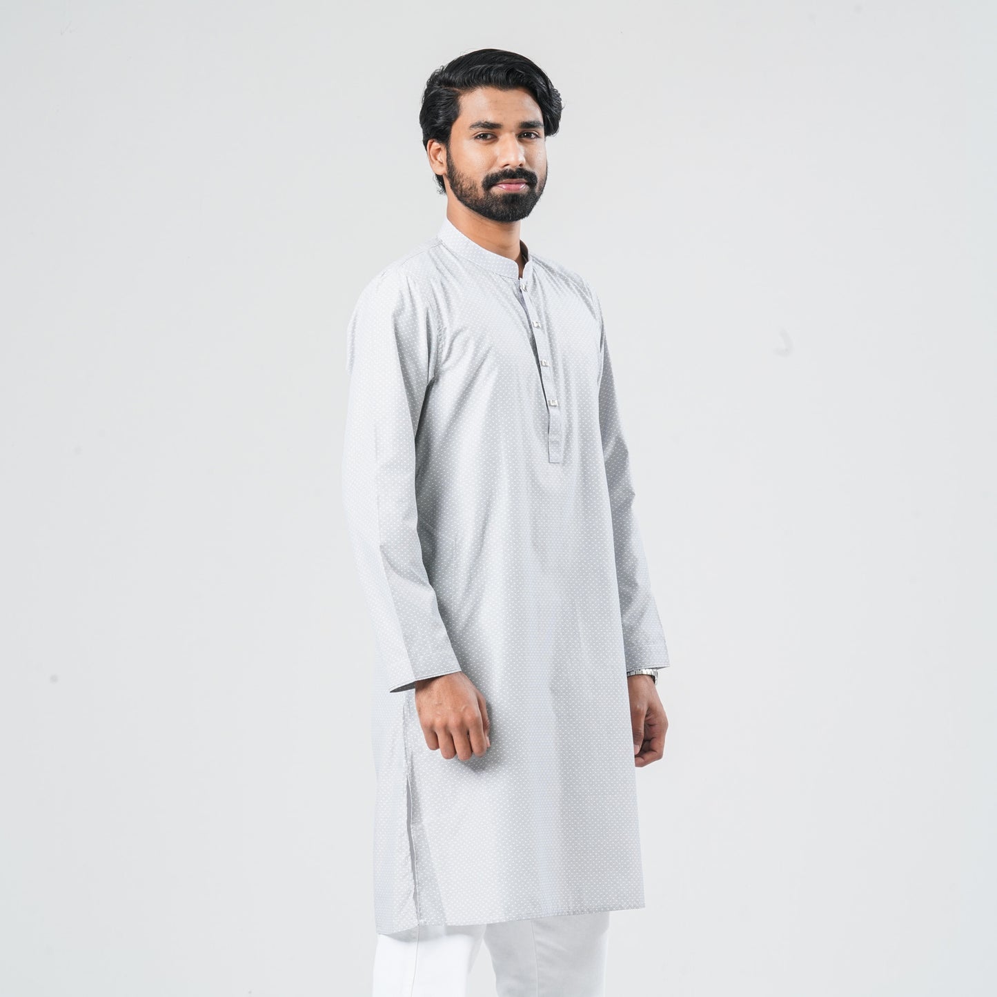 Men's Navy Shirting Panjabi