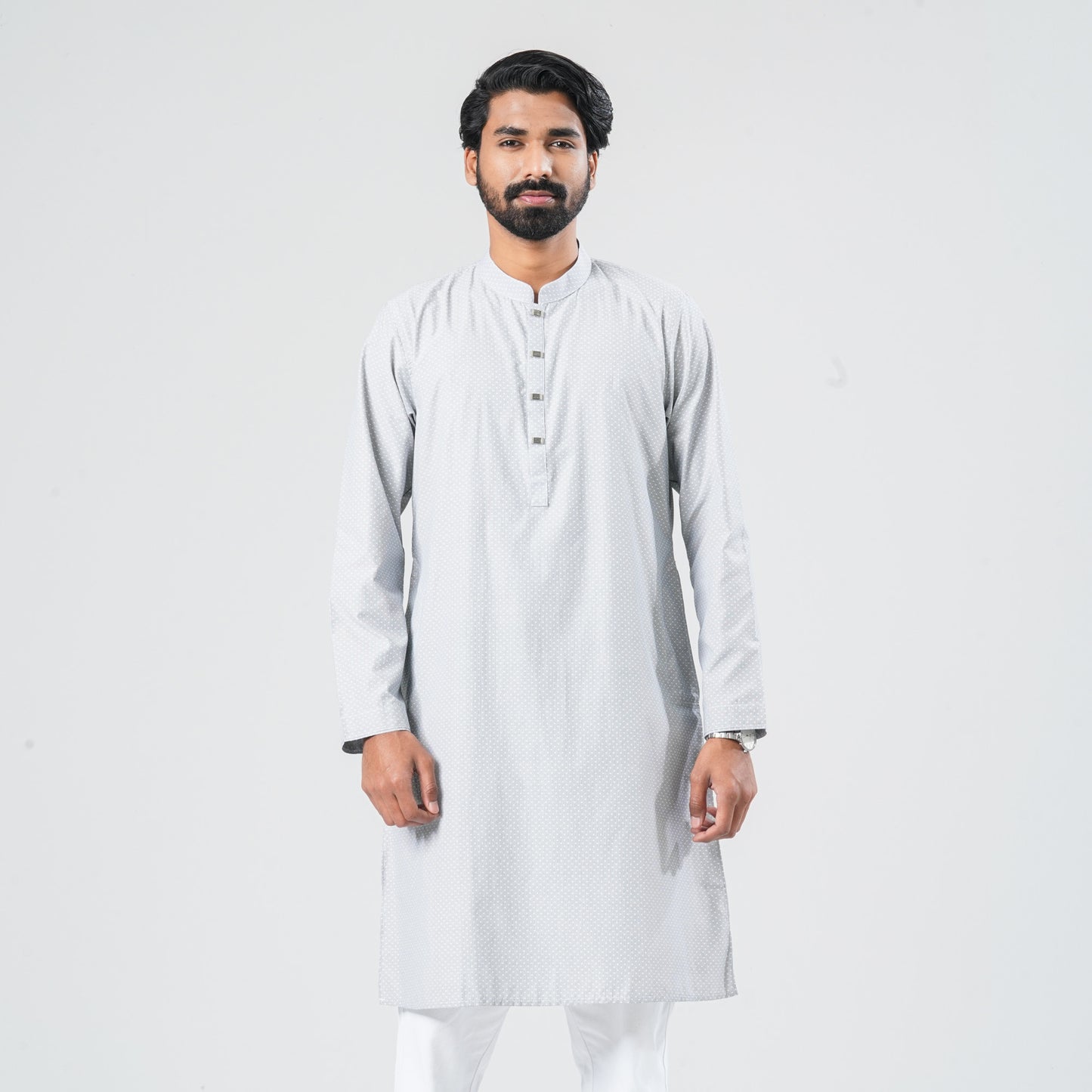 Men's Navy Shirting Panjabi