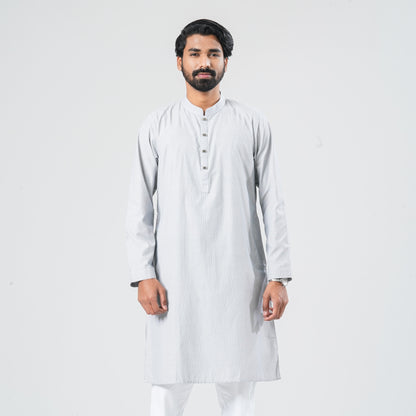 Men's Navy Shirting Panjabi