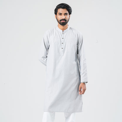 Men's Navy Shirting Panjabi