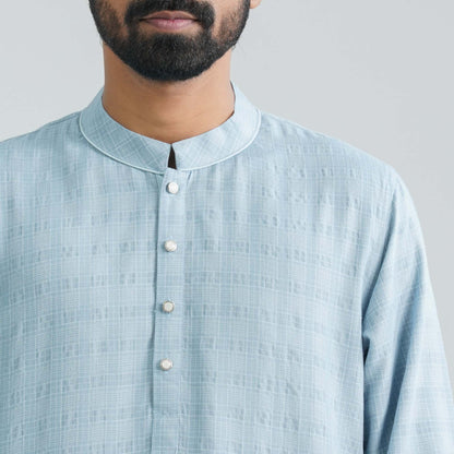 Men’s Sky Blue Cotton Panjabi