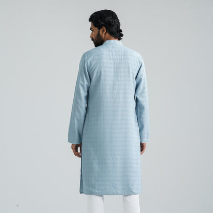 Men’s Sky Blue Cotton Panjabi