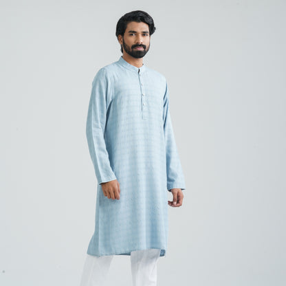 Men’s Sky Blue Cotton Panjabi