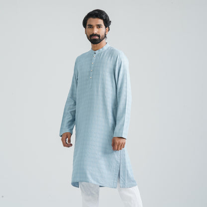 Men’s Sky Blue Cotton Panjabi