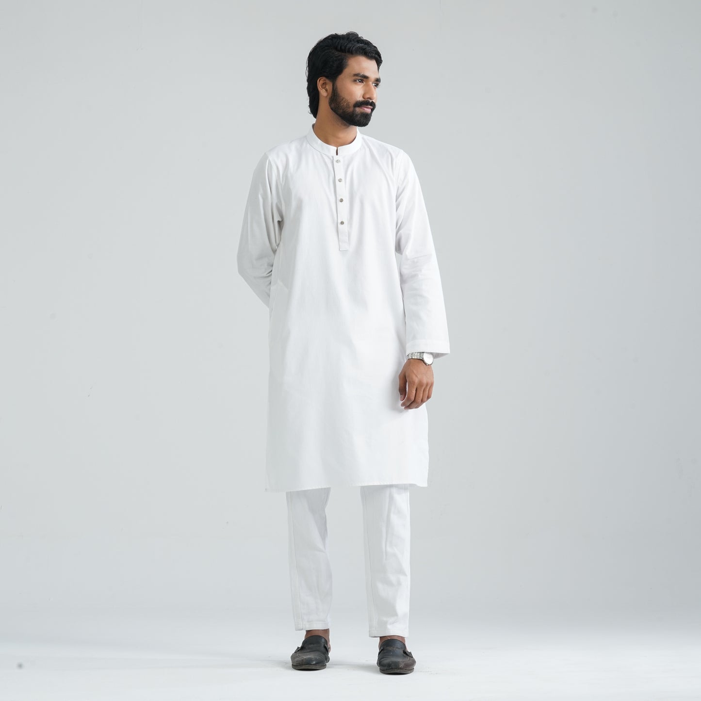 Men's Basic White Panjabi