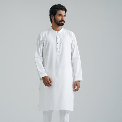 Men's Basic White Panjabi