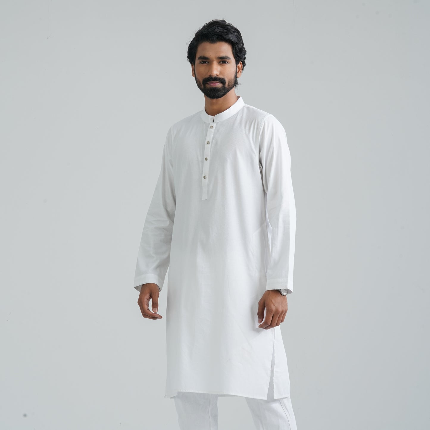 Men's Basic White Panjabi