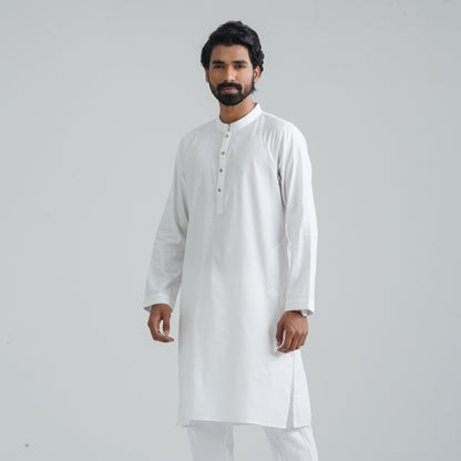 Men's Basic White Panjabi
