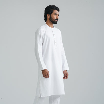 Men's Basic White Panjabi