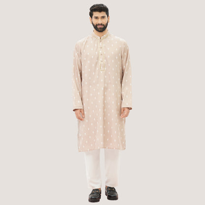 Men's Beige Panjabi