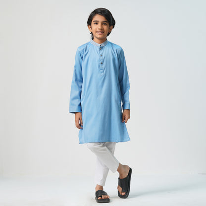Boys Teal Blue Panjabi