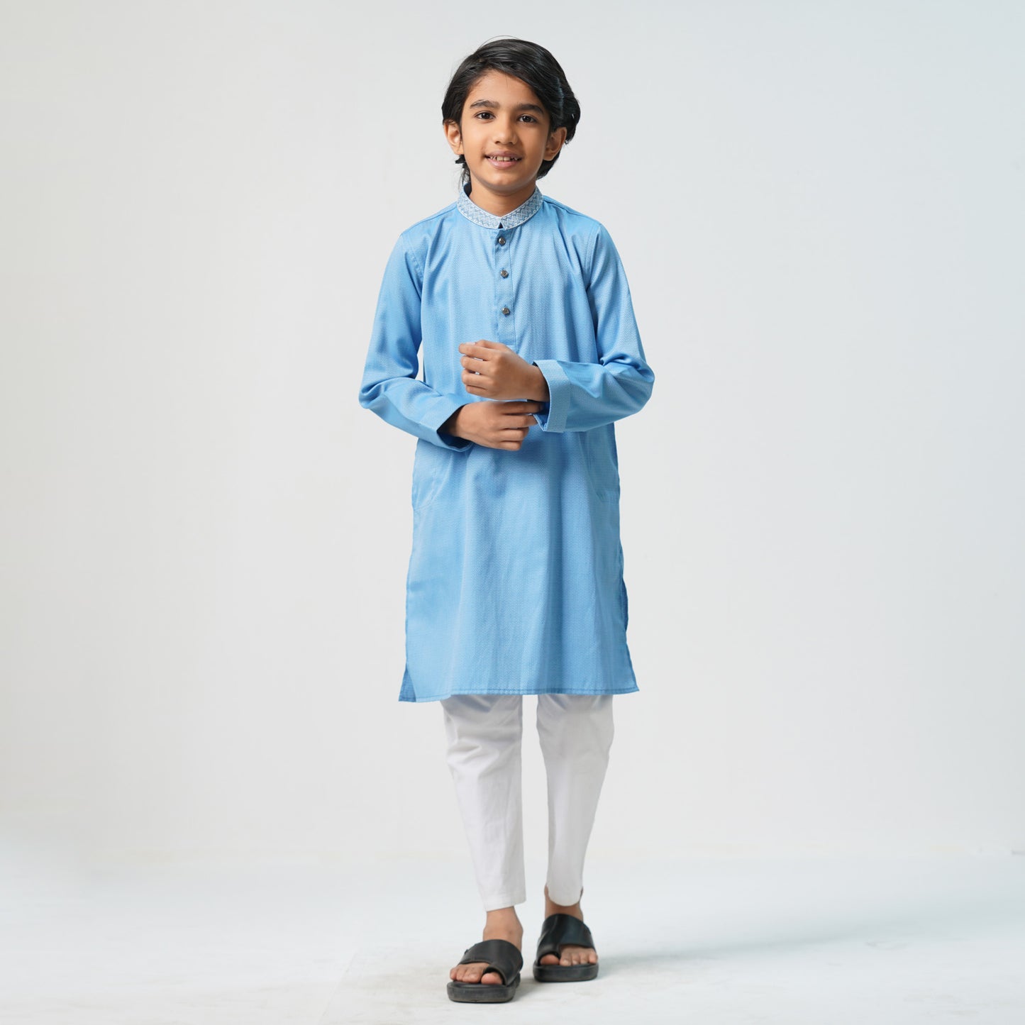 Boys Teal Blue Panjabi