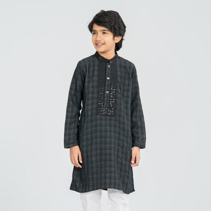 Boys’ Cotton Panjabi with Sequin Embroidery