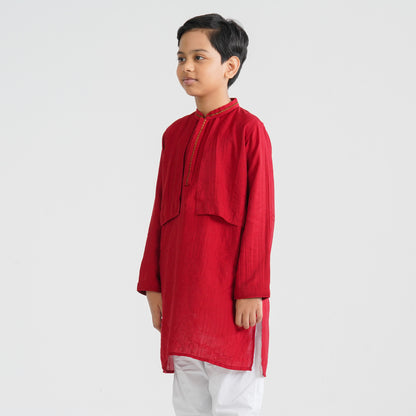 Boy’s Red Panjabi