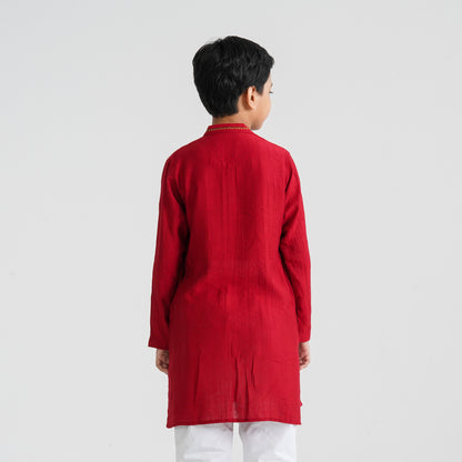 Boy’s Red Panjabi