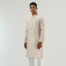 Load image into Gallery viewer, Mens Beige Embroidered Panjabi
