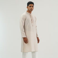 Load image into Gallery viewer, Mens Beige Embroidered Panjabi
