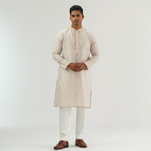 Load image into Gallery viewer, Mens Beige Embroidered Panjabi
