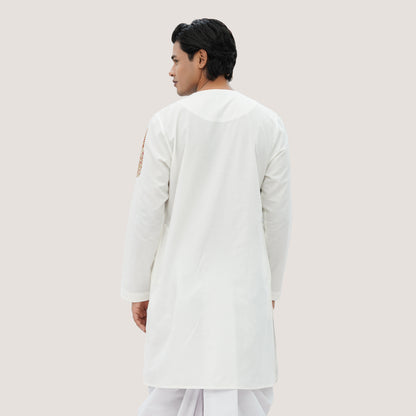 Men's Off White Panjabi