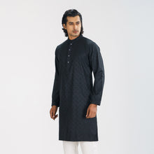 Load image into Gallery viewer, Men&#39;s Black Karchupi Panjabi
