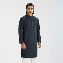 Load image into Gallery viewer, Men&#39;s Black Karchupi Panjabi
