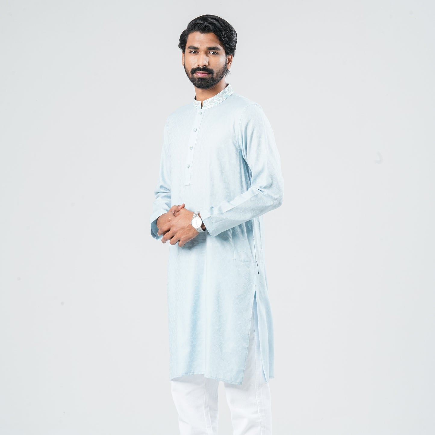 Men's Sky Blended Panjabi