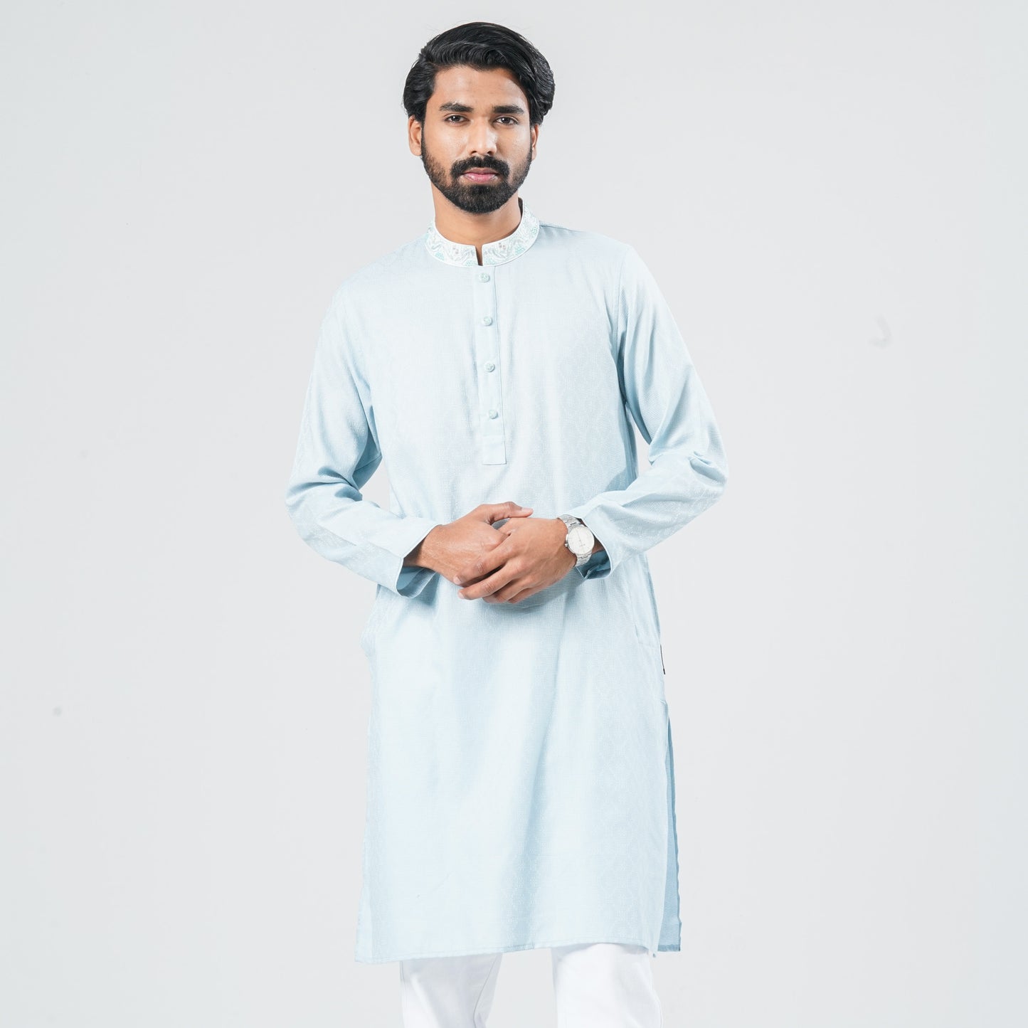 Men's Sky Blended Panjabi