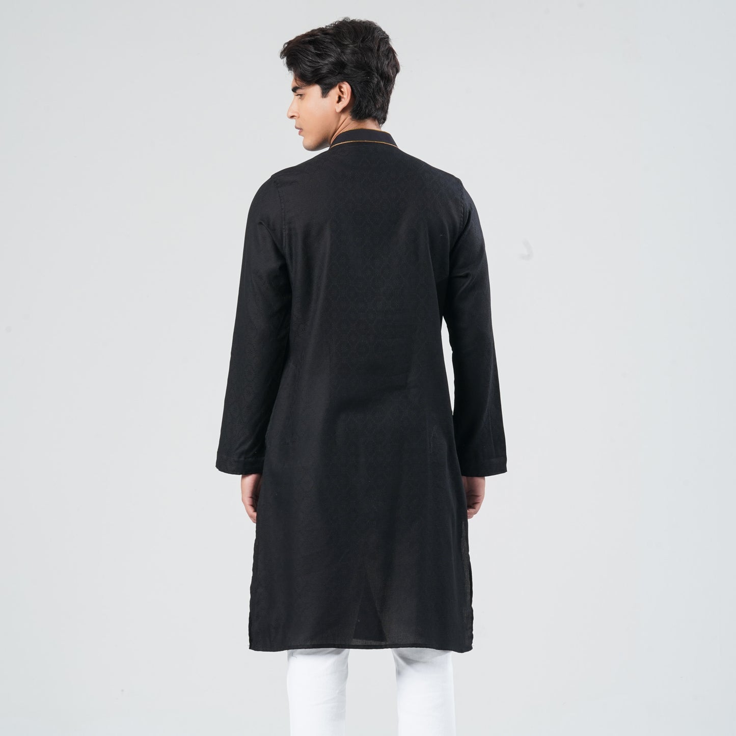 Men's Blended Jacquard Panjabi