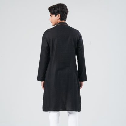 Men's Blended Jacquard Panjabi
