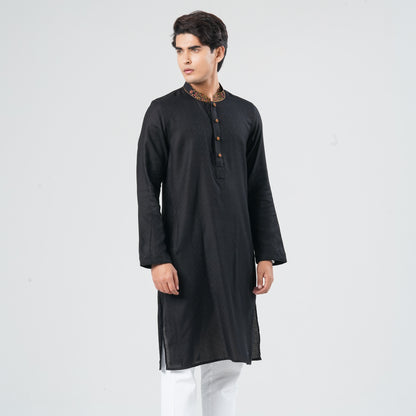 Men's Blended Jacquard Panjabi