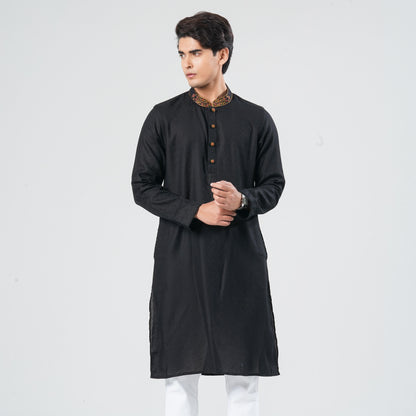 Men's Blended Jacquard Panjabi