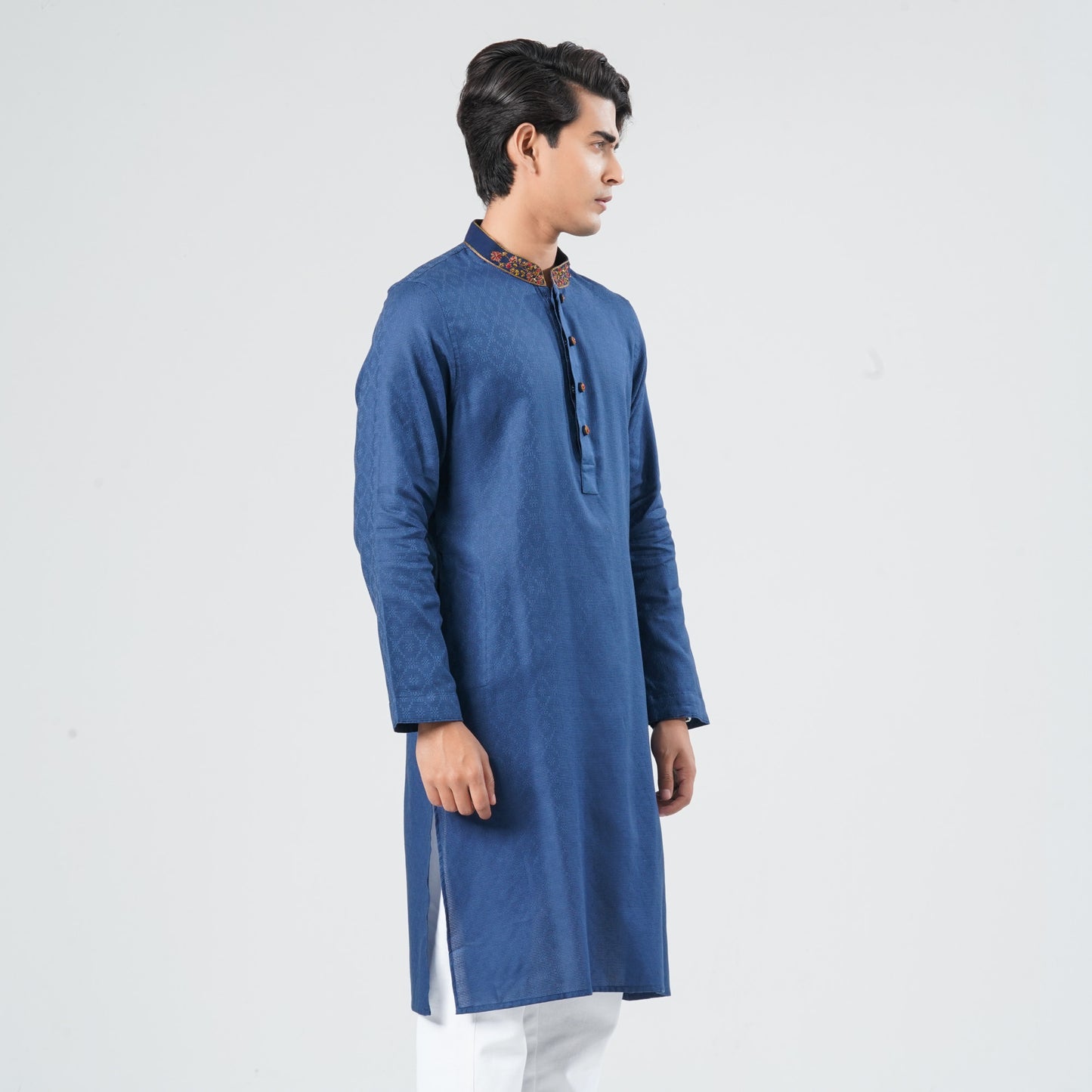 Men's Blended Jacquard Panjabi