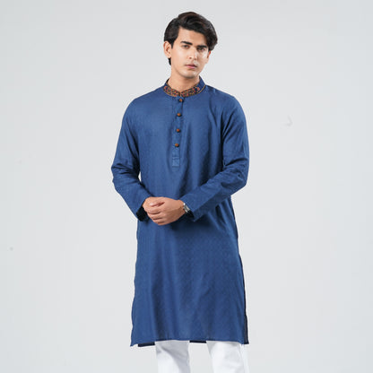 Men's Blended Jacquard Panjabi