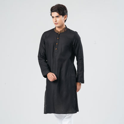 Men's Blended Jacquard Panjabi