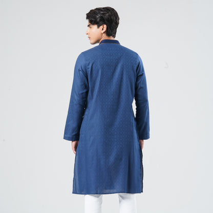 Men's Blended Jacquard Panjabi