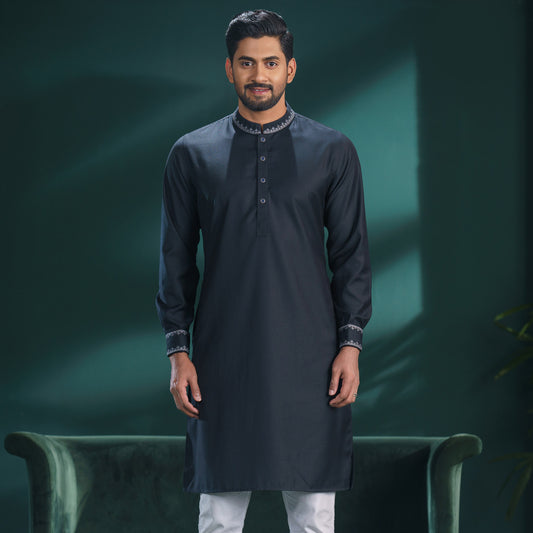 MENS PREMIUM PANJABI-NAVY