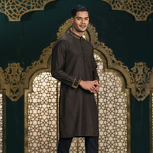 Load image into Gallery viewer, MENS PREMIUM PANJABI-KHAKI
