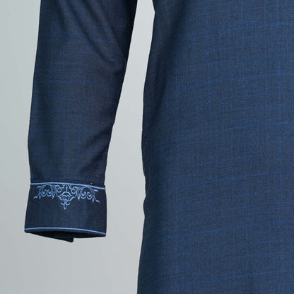 Mens Premium Panjabi- Dark Blue