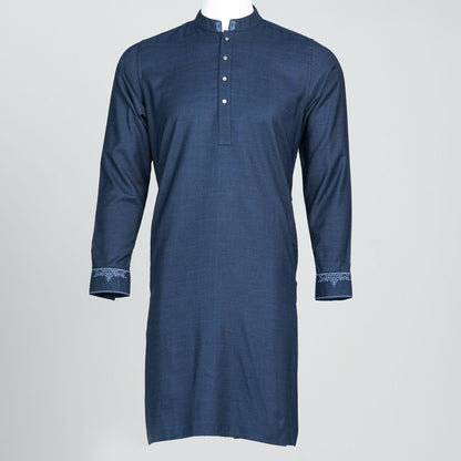 Mens Premium Panjabi- Dark Blue