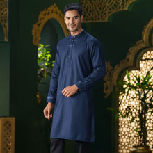 Load image into Gallery viewer, MENS PREMIUM PANJABI-INK BLUE
