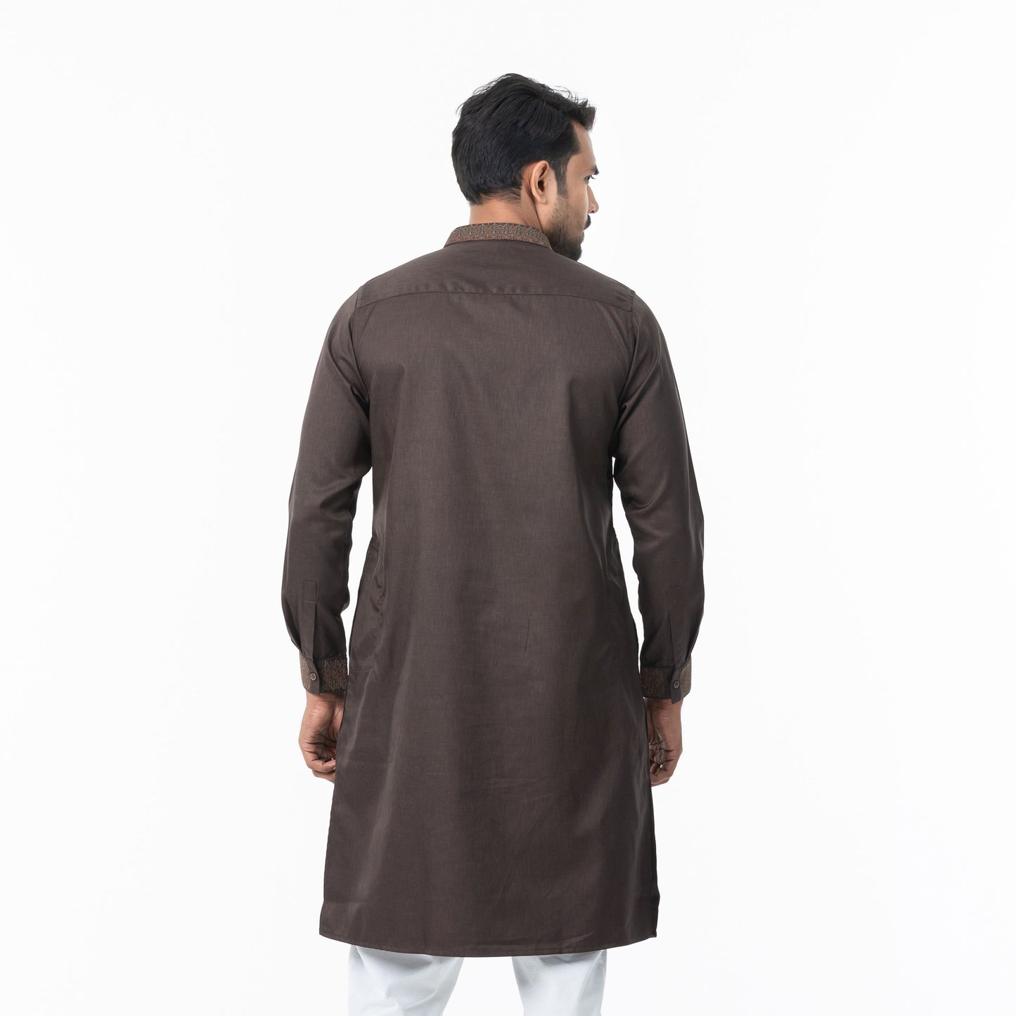 Mens Deep Beige Premium Panjabi