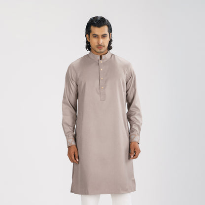 Mens Copper Grey Premium Panjabi