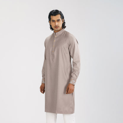 Mens Copper Grey Premium Panjabi