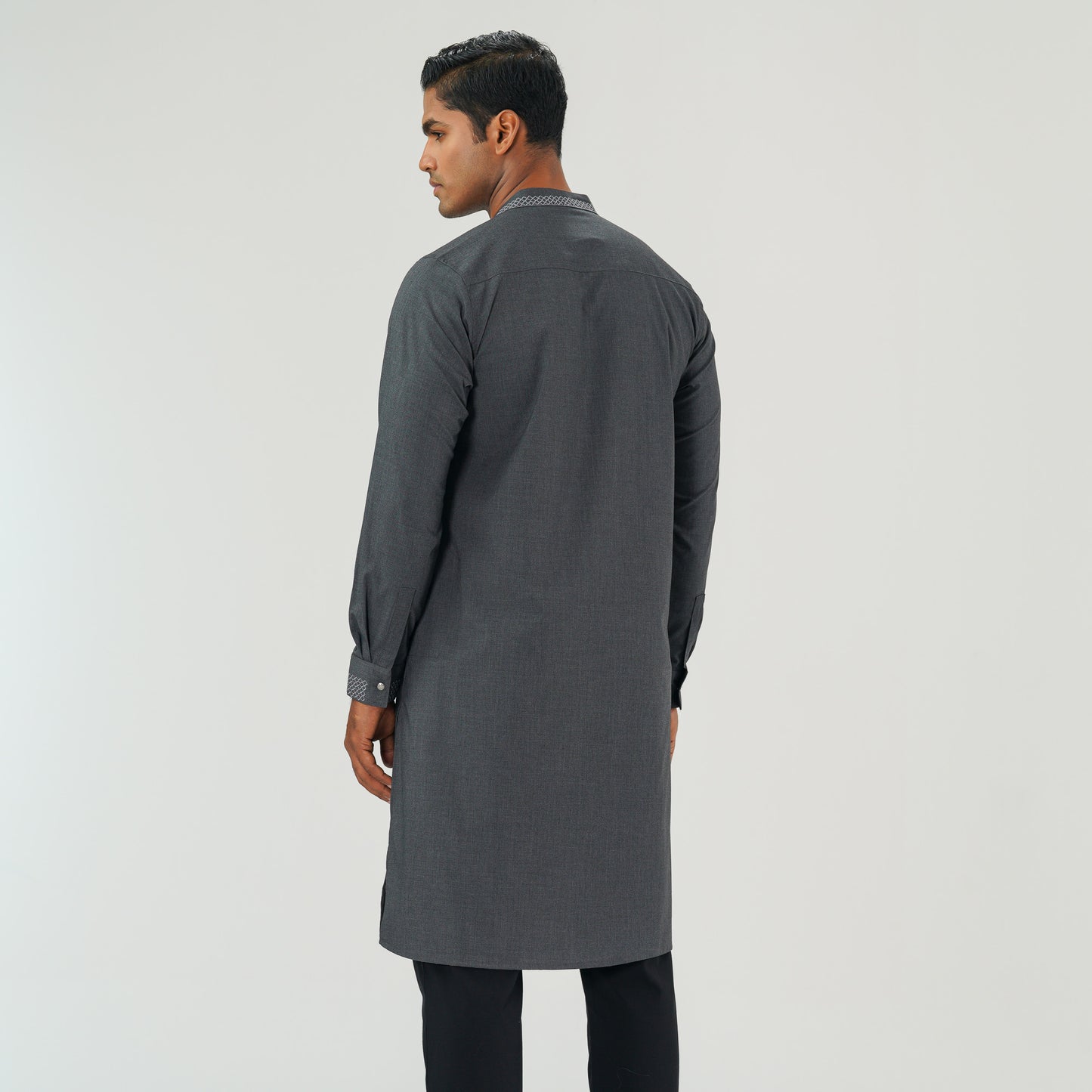 Mens Grey Premium Panjabi