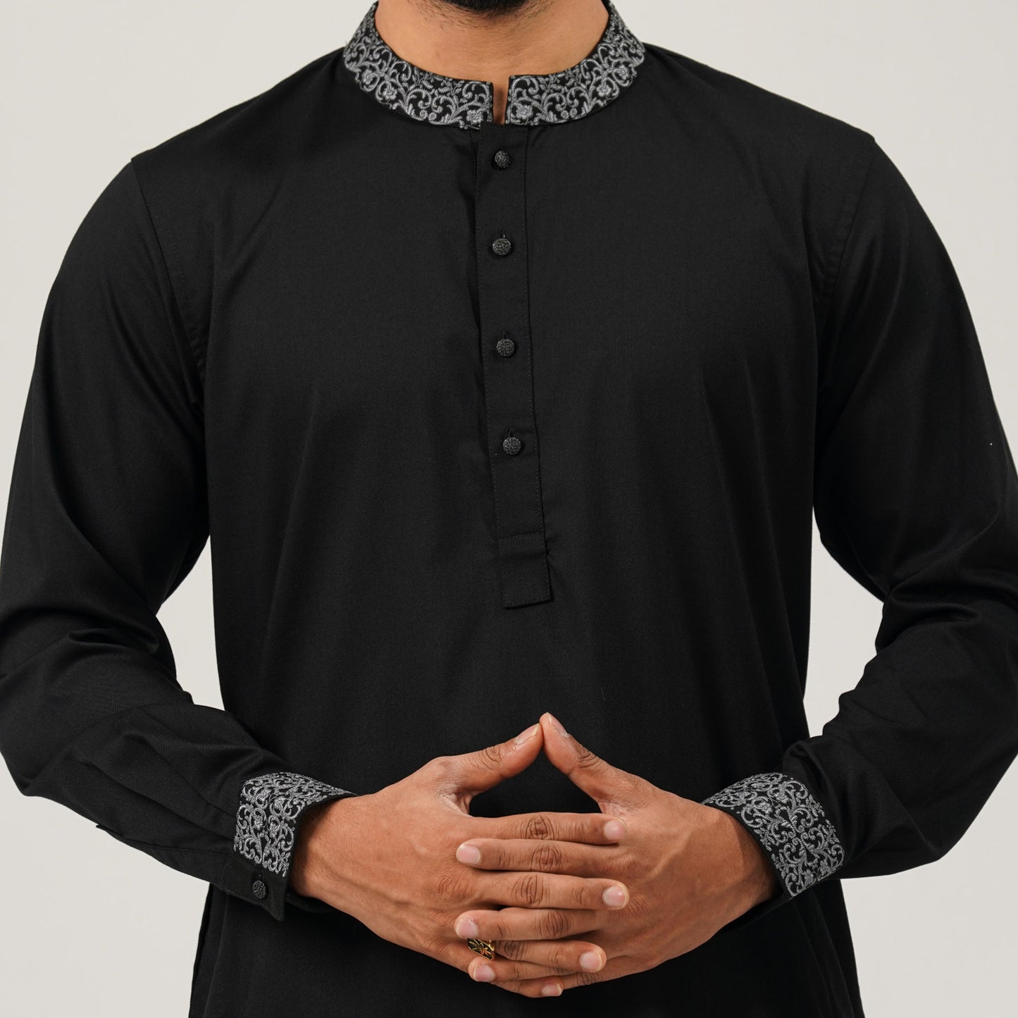 Mens Black Panjabi