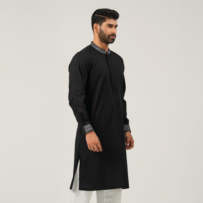 Mens Black Panjabi