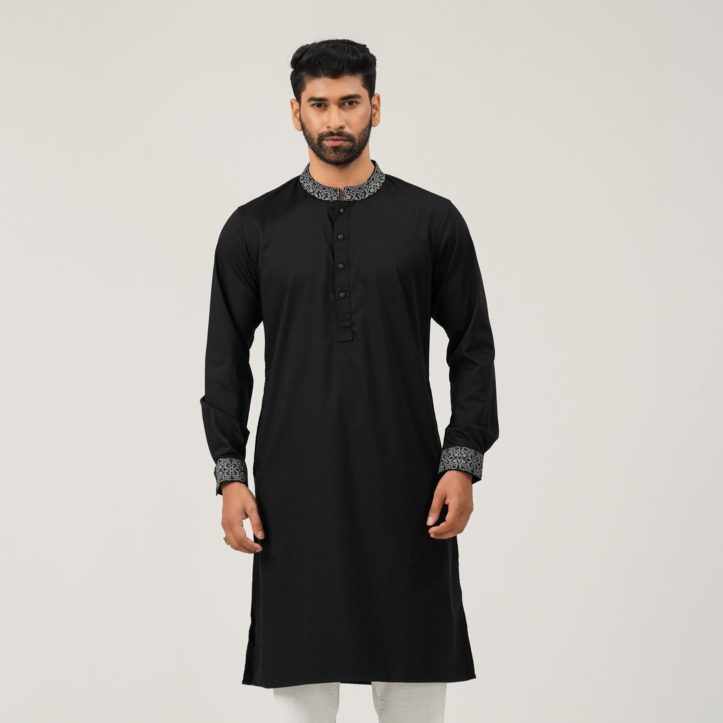 Mens Black Panjabi