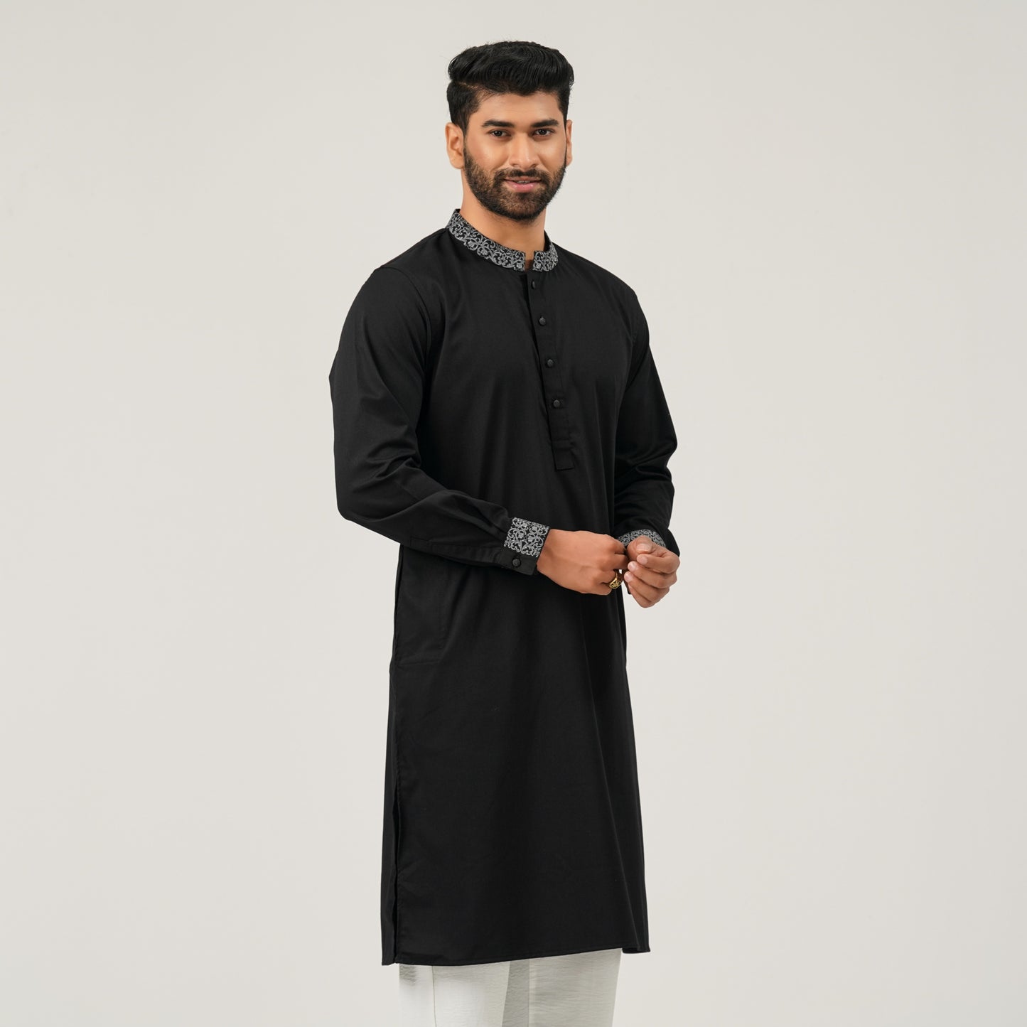 Mens Black Panjabi