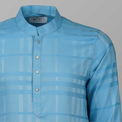 Mens Sky Blue Premium Panjabi