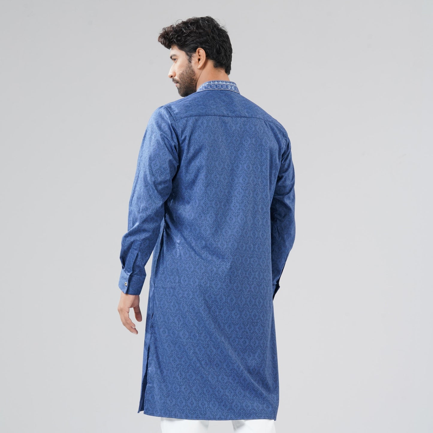 Mens Indigo Premium Panjabi